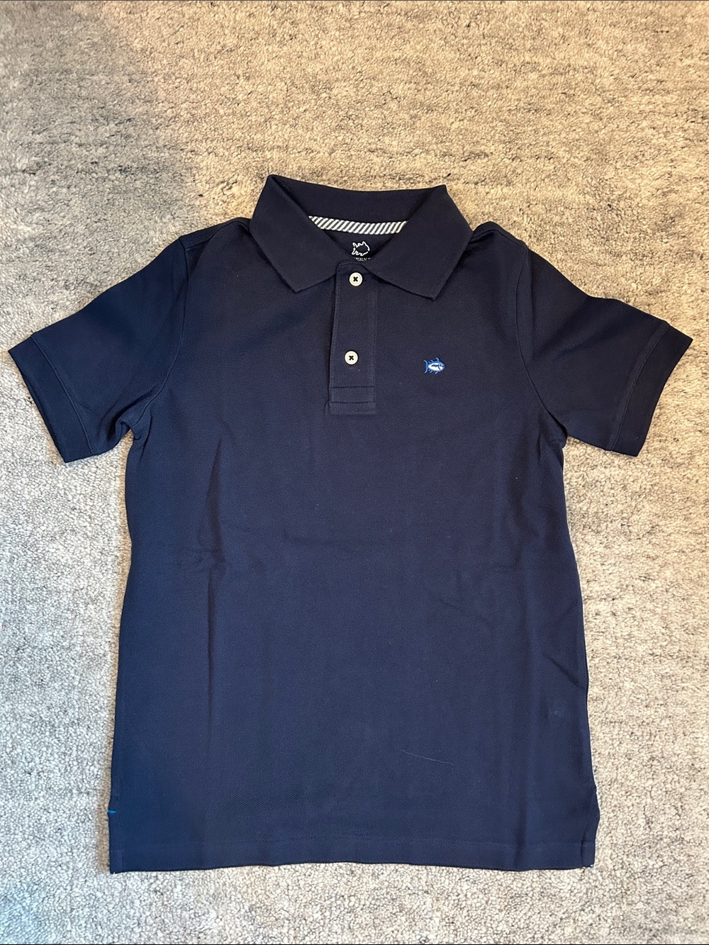 Southern Tide Kids Navy Skipjack Polo Shirt